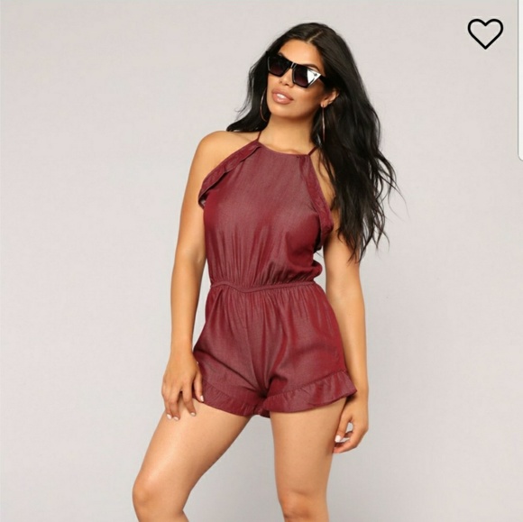 FashionNova Ruffle Romper - Picture 3 of 3